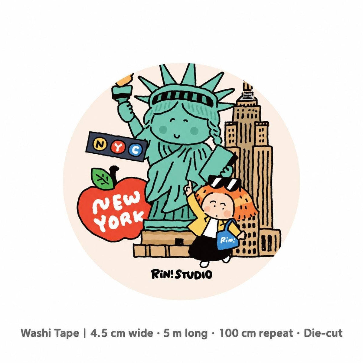 RiN! Studio New York City Die-Cut Washi Tape