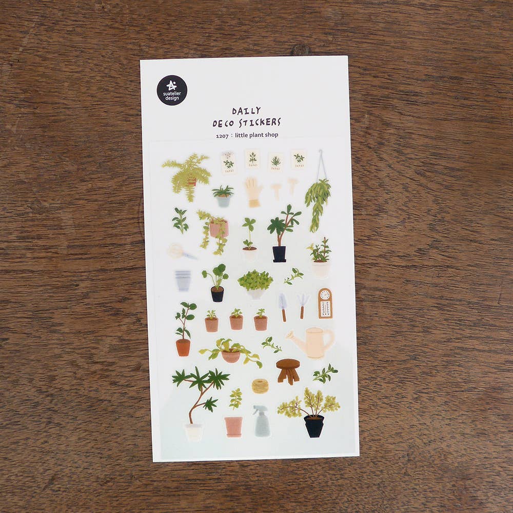 Suatelier Design Stickers - Little Plant Shop