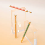 YStudio Glamour Evolve Elemental Rollerball Pen - Brass Gold