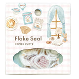 Papier Platz Nakauchi Waka Washi Flake Stickers- Rabbit and Coffee