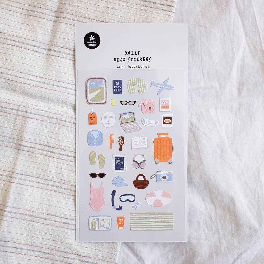 Suatelier Design Stickers - Happy journey