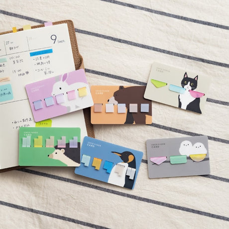 Kanmido Coco Fusen Card Animal Sticky Notes (Limited Edition)