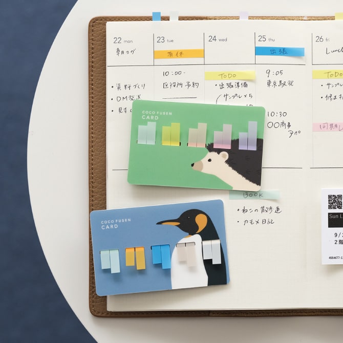 Kanmido Coco Fusen Card Animal Sticky Notes (Limited Edition)