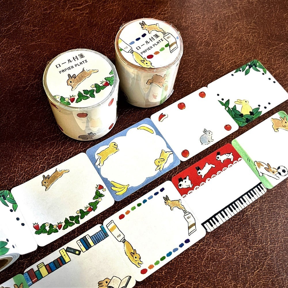 Papier Platz Schinako Moriyama Sticky Note Roll - Rabbits and Hobbies