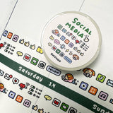 RiN! Studio Social Media Mini Washi Tape