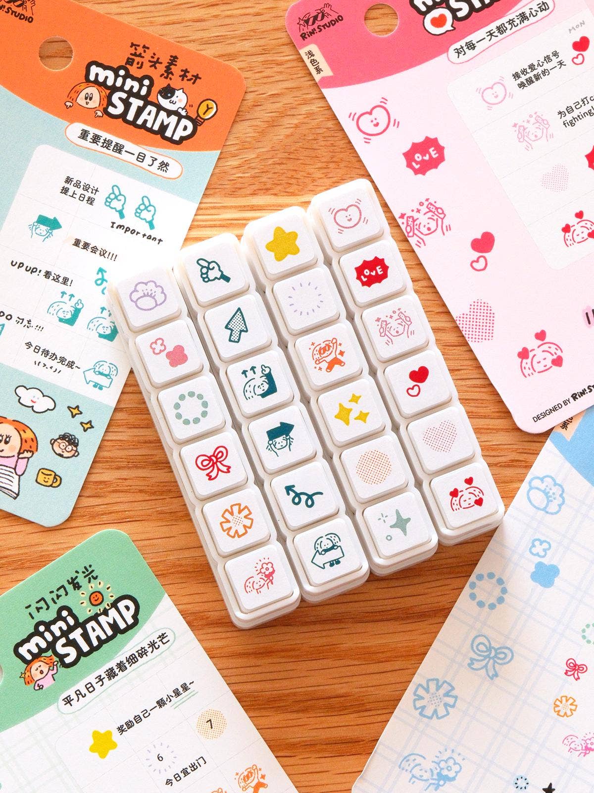 RiN! Studio Mini 6-in-1 Stamp - Shining