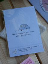 dana ate oatmeal! Roadtrip to the beach washi sticker sheet
