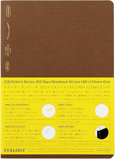 Stalogy 365 Day Notebook - A5