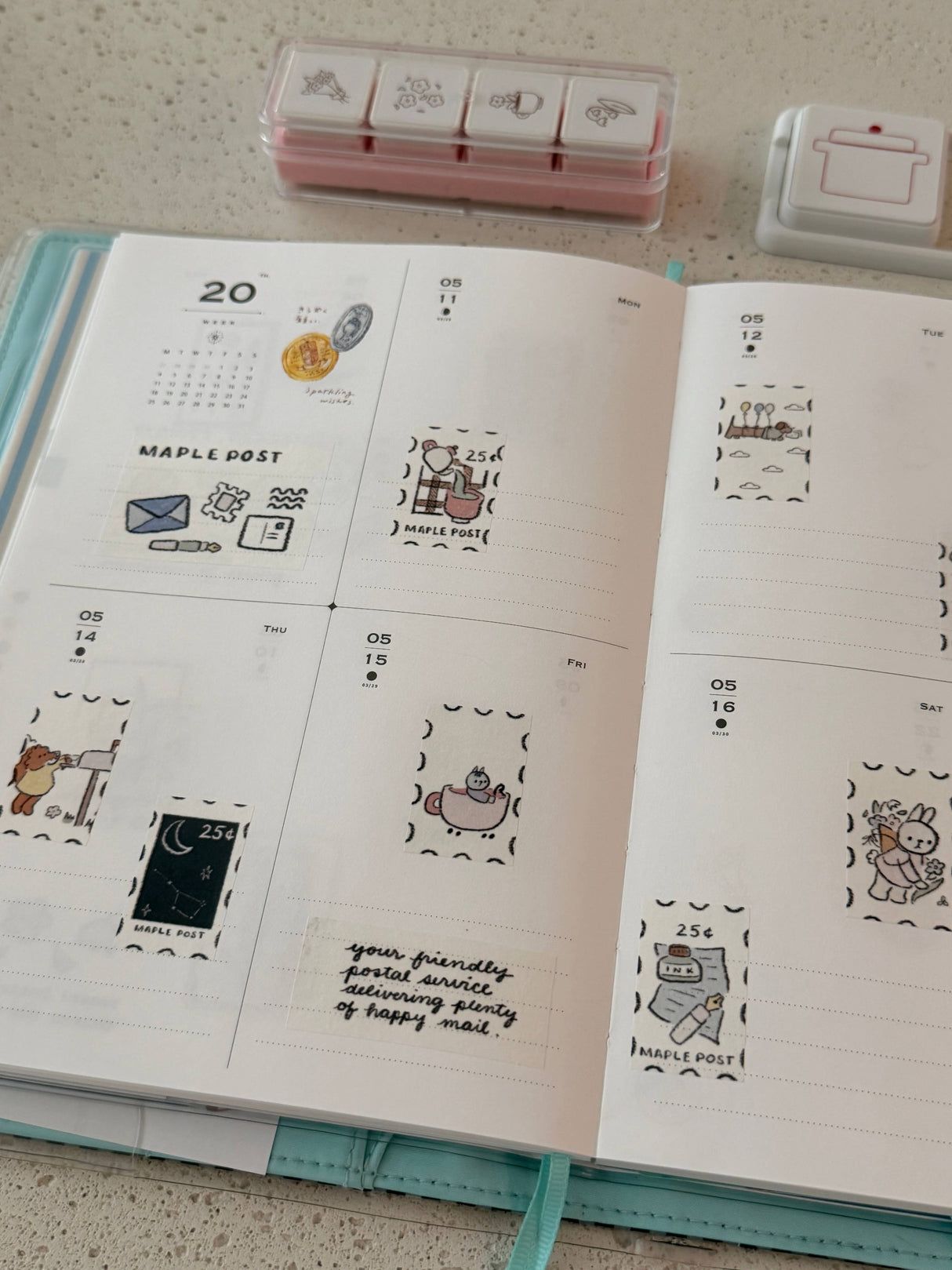 dana ate oatmeal! Maple Post Washi Sticker Sheet