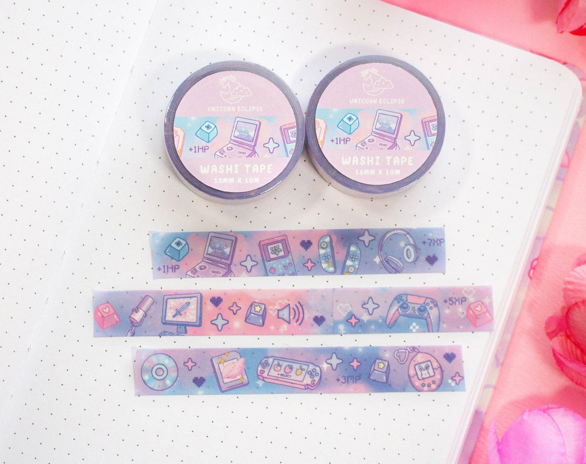 Unicorn Eclipse Game Time Washi Tape