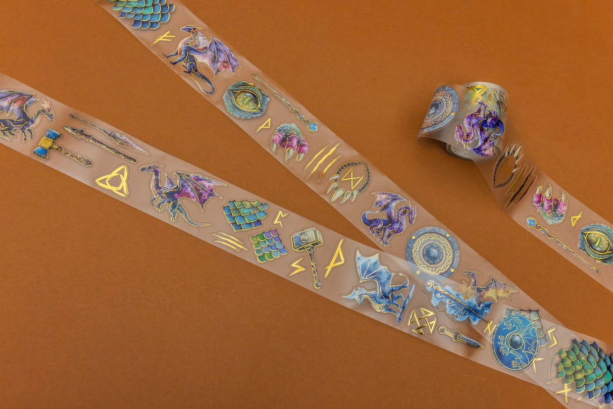 CoraCreaCrafts Dragons Transparent Tape