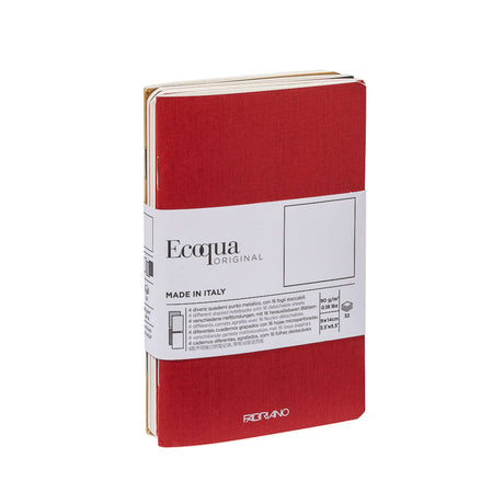 Fabriano Ecoqua Pocket-Sized Notebook - 4 Notebook Pack