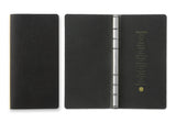 Plotter Pueblo 6-Ring Leather Binder - Narrow Size - Black