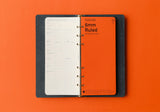 Plotter Pueblo 6-Ring Leather Binder - Narrow Size - Navy