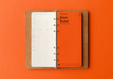Plotter Pueblo 6-Ring Leather Binder - Narrow Size - Beige