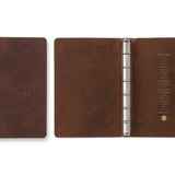 Plotter Pueblo 6-Ring Leather Binder - Mini Size - Brown