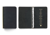 Plotter Pueblo 5-Ring Leather Binder - Mini 5 Size - Black
