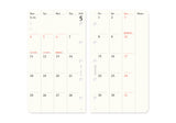 Plotter Monthly Schedule Refill 2026 - Mini 5 Size