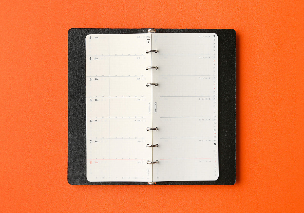 Plotter Weekly Schedule Refill 2026 - Narrow Size