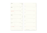 Plotter Weekly Schedule Refill 2026 - Narrow Size
