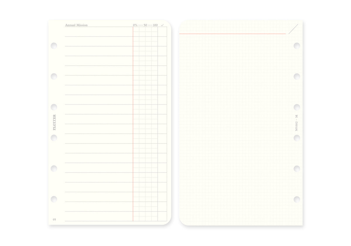 Plotter Weekly Schedule Refill 2027 - Mini Size