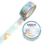 Kamiiso Washi Tape - Cat Laundry