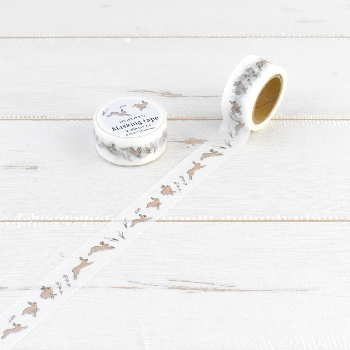 Papier Platz Schinako Moriyama Washi Tape - Wild Rabbit
