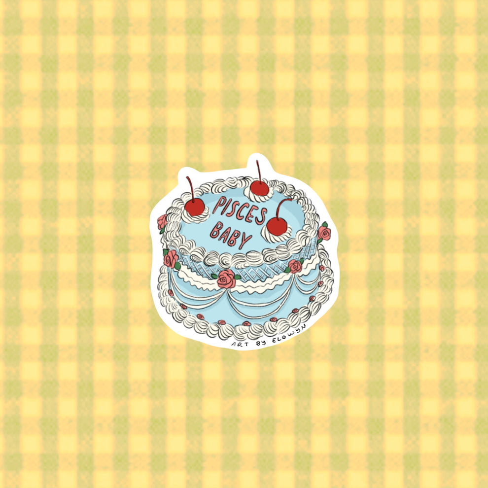 Art By Elowyn Zodiac Cake Stickers - 3" Die-Cut Stickers