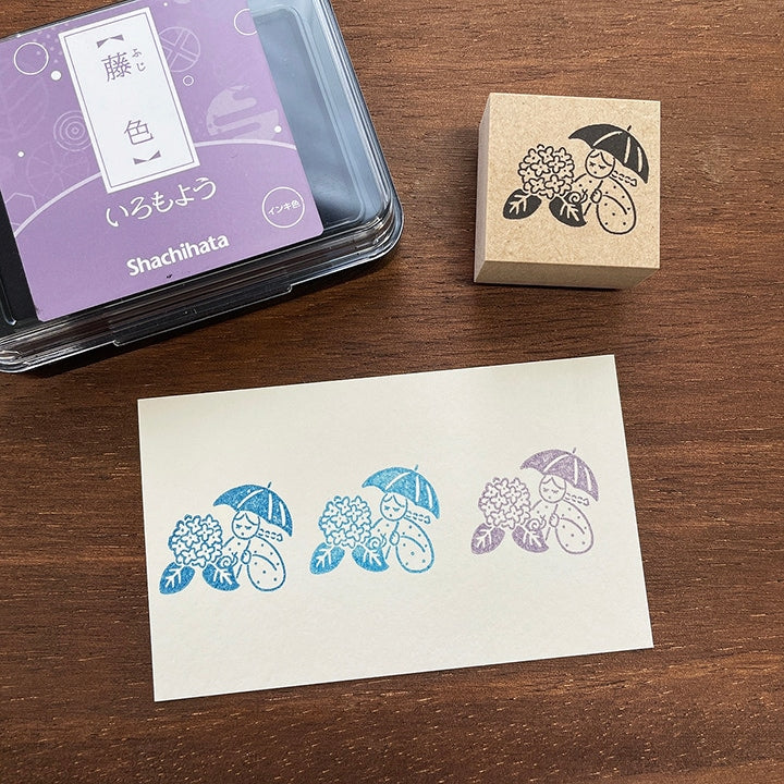 Stamp Marché Seasonal Illustration Stamp - June - Marle Hydrangea