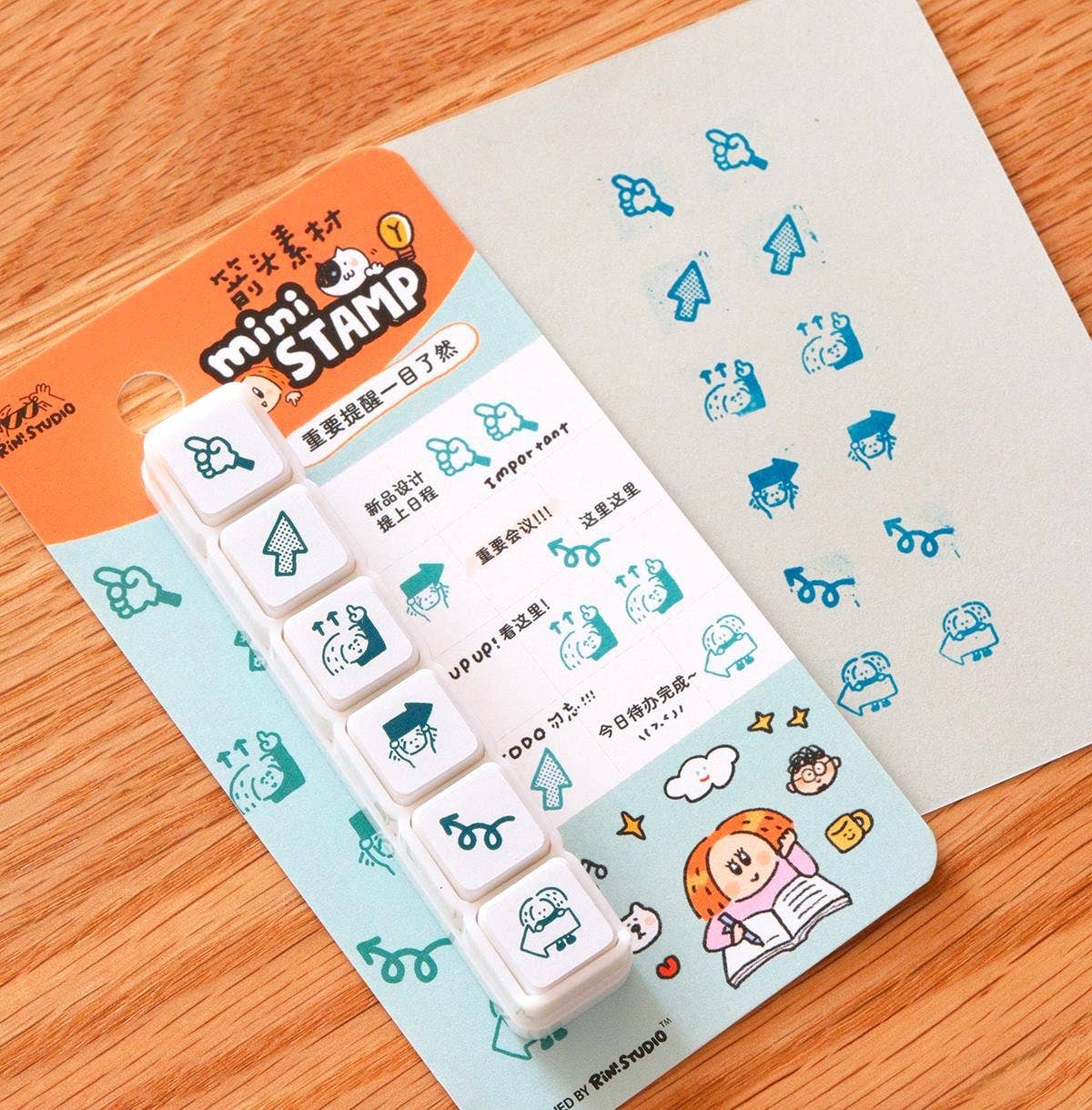 RiN! Studio Mini 6-in-1 Stamp - Arrow