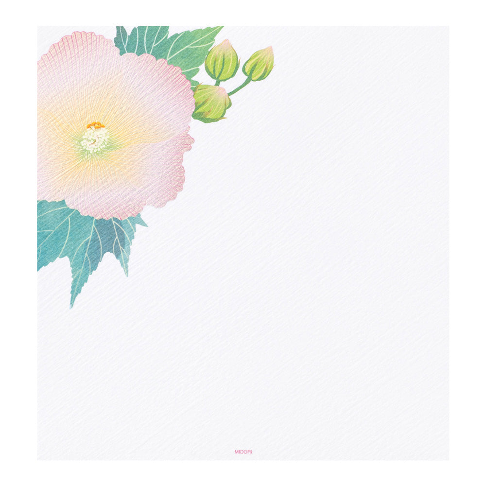 Midori Letter Pad - Confederate Rose