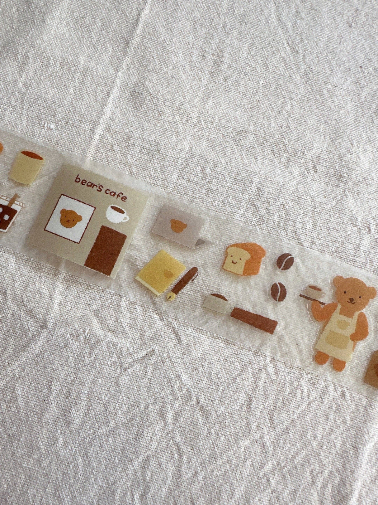 Bloom Paper Studio Bear's Cafe Kiss Cut PET Tape