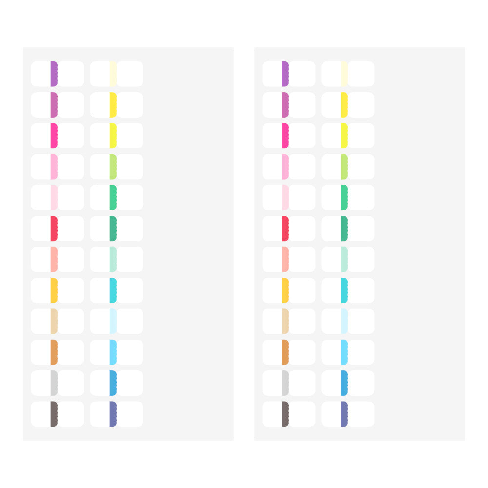 Midori Index Chiratto Label - 24 Colors Vivid