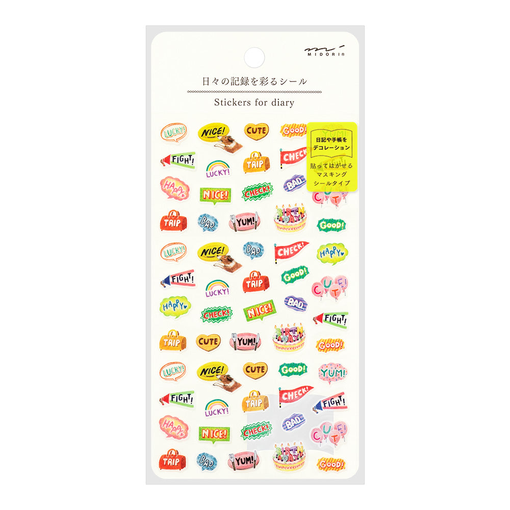 Atlas Stationers - Midori Sticker - Daily Records - Stickers - Image 2