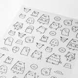 Midori Sticker - Monsters
