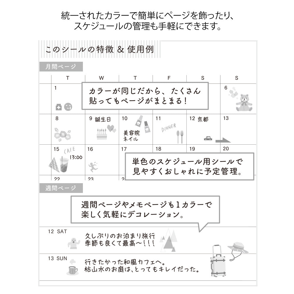 Atlas Stationers - Midori Sticker - Beige - Stickers - Image 6