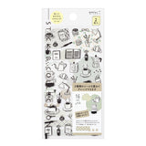 Midori Sticker - Monotone Café