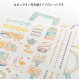 Midori Yuru Log Sticker 2 Sheets - Travel & Hotel