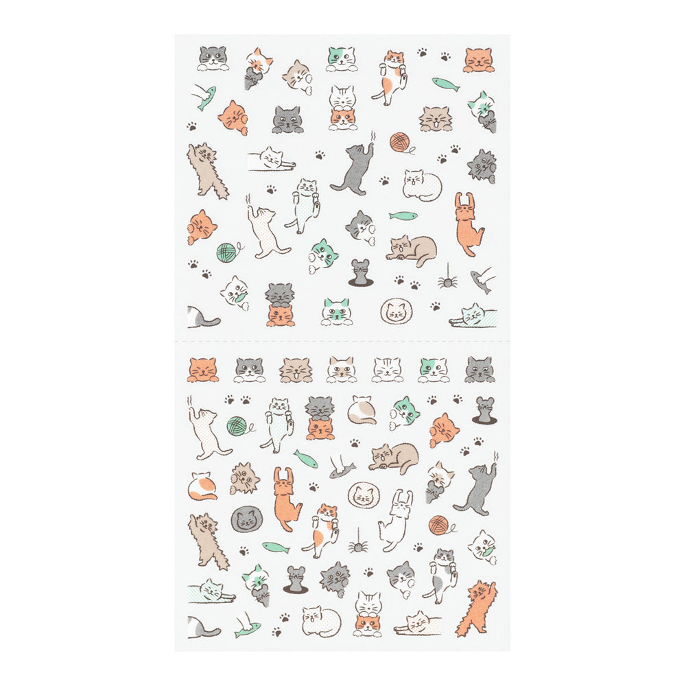 Midori Sticker - Lined Cat