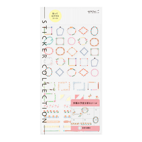 Midori Sticker - Date Circle Decorative