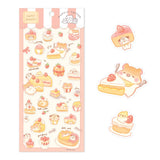 Studio Enon Happy Bakery - Strawberry Desserts Sticker Sheet
