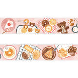 Papier Platz Nakauchi Waka Washi Tape - Bear and Sweets