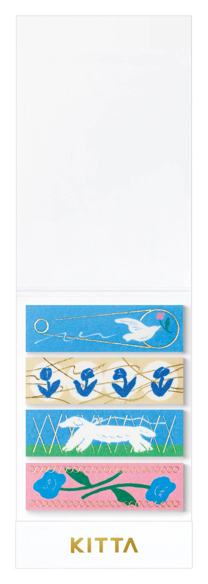 KITTA Portable Washi Decorative Tape -Stamp style Clear -: Playmates