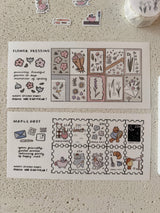 dana ate oatmeal! Maple Post Washi Sticker Sheet