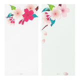 Midori Message Letter Pad - Silk-Printing Cherry Blossom