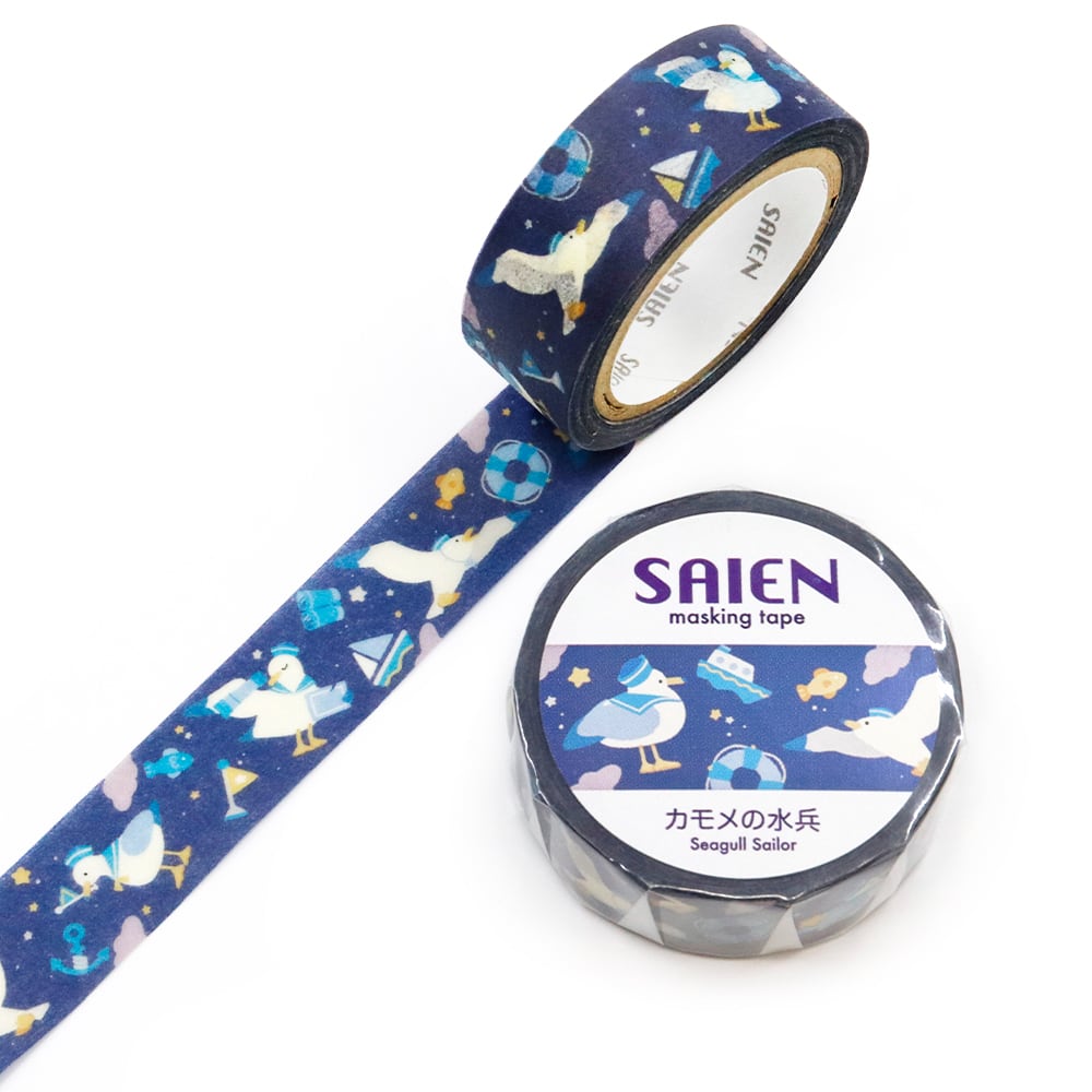 Kamiiso Washi Tape - Seagull Sailors