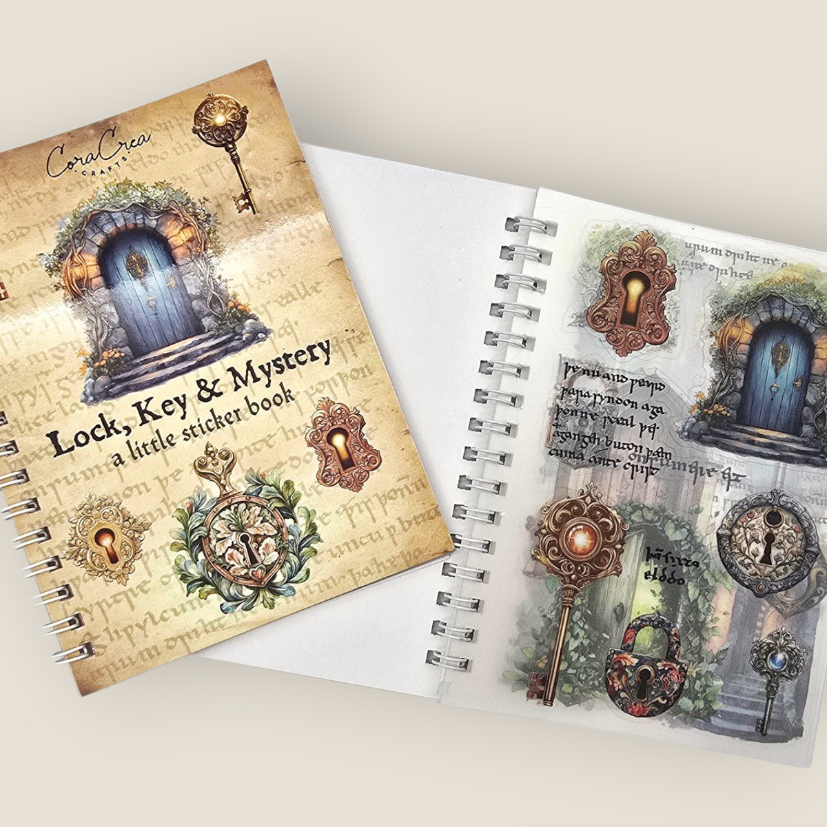 CoraCreaCrafts Lock & Key Sticker Book