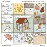 dana ate oatmeal! No Matter the Weather Sticker Sheet