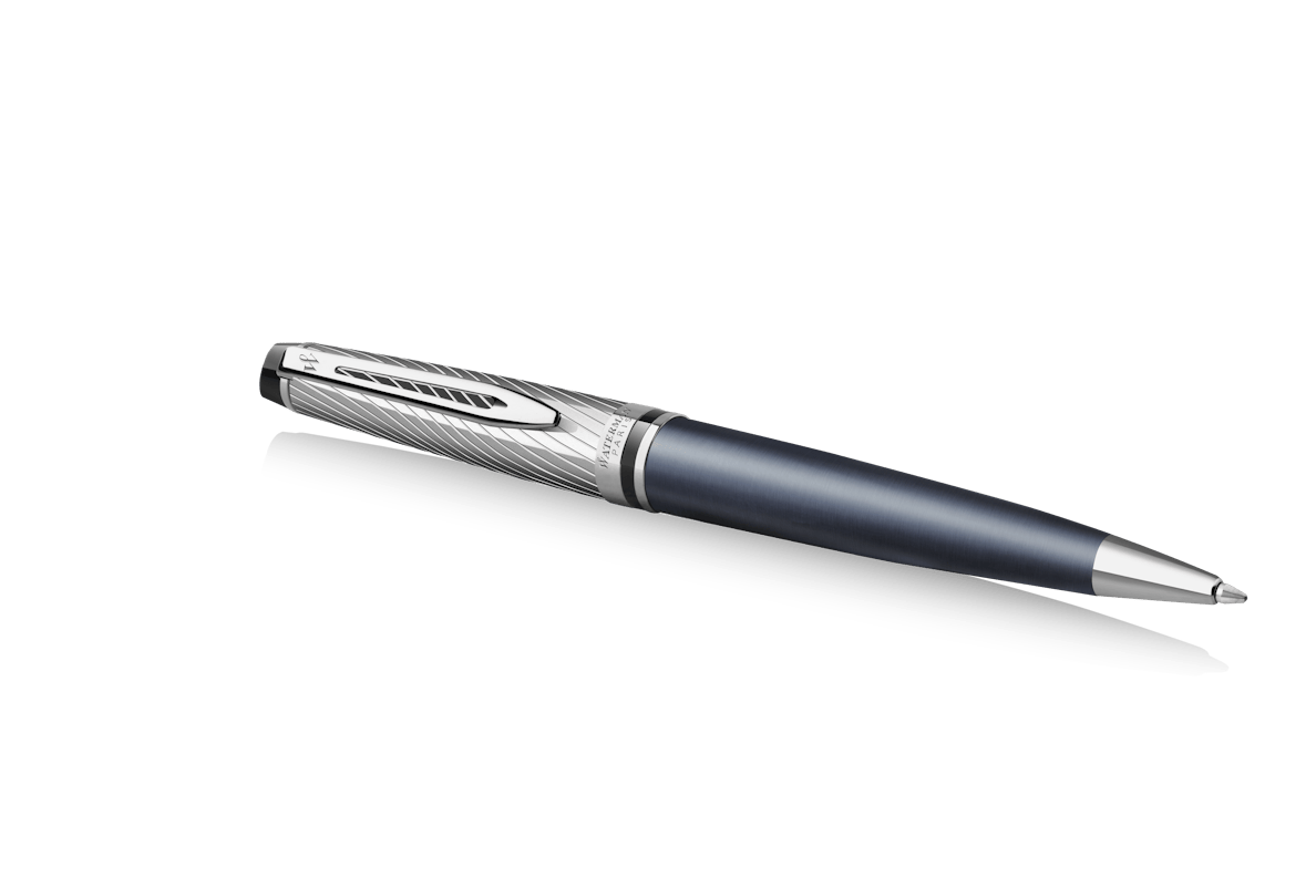Waterman Expert Deluxe Ballpoint Pen - Metallic Stone Grey Lacquer