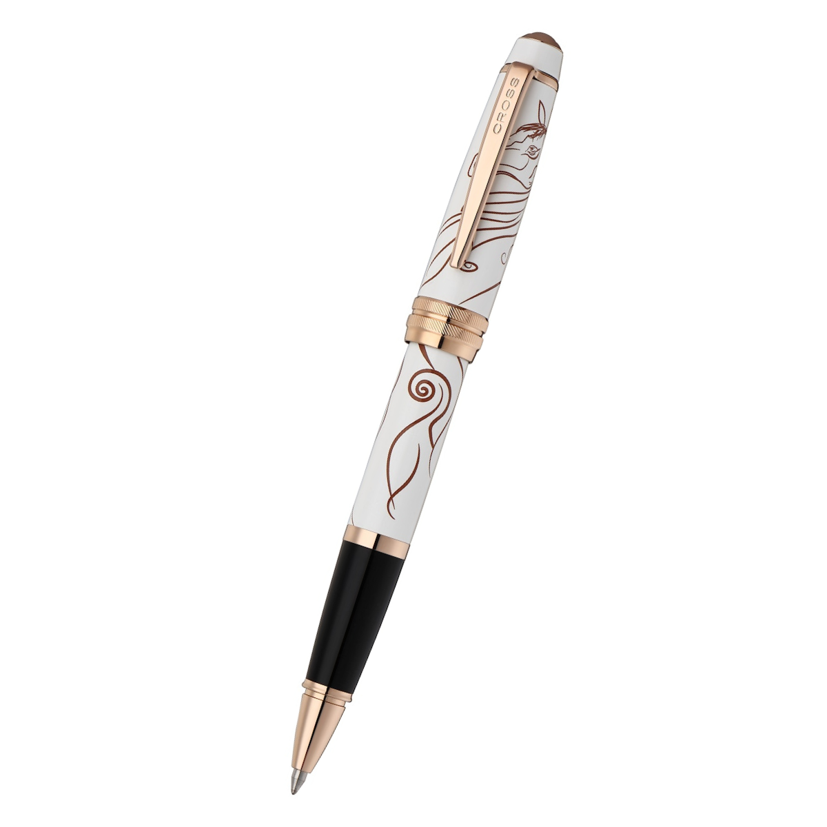 Cross Bailey Rollerball Pen - Zodiac Year of the Horse White Lacquer